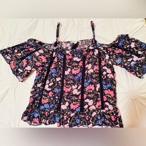 Floral off the shoulder top